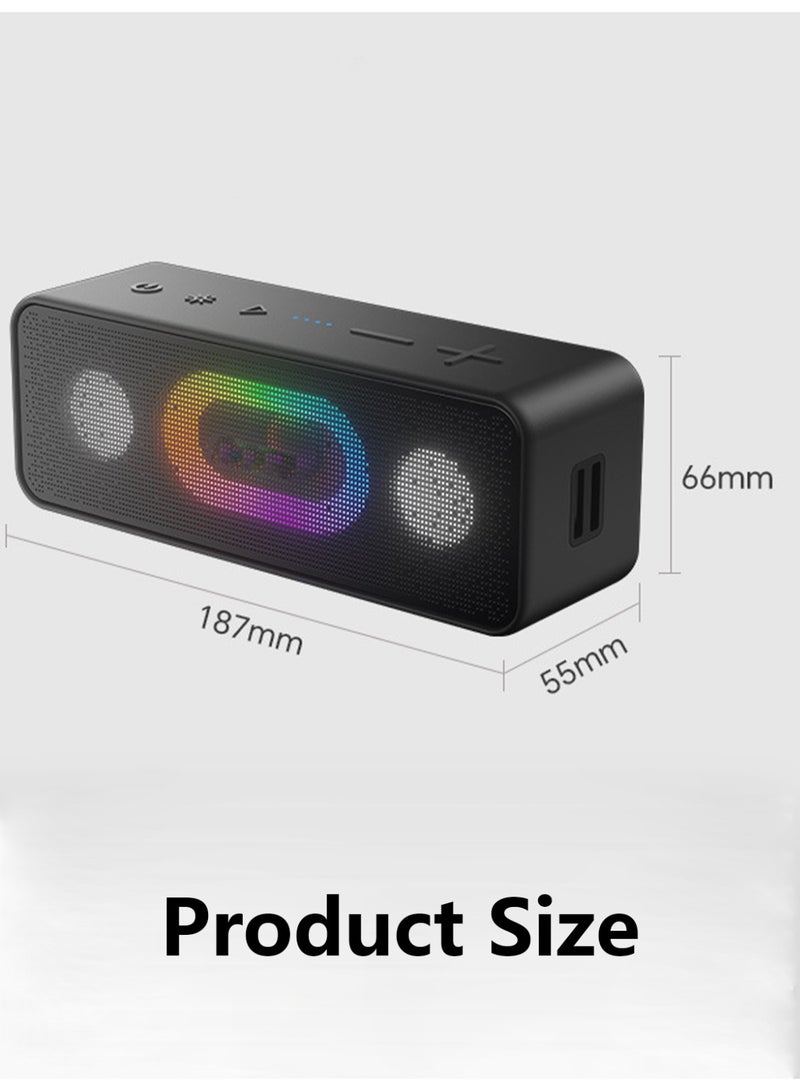MOLEWHALE Bluetooth Computer Speakers Sound Bar, Wired USB Powered, RGB Rhythm Light Show, Surround Sound Portable PC Desktop Monitor Phone Speaker - Image 2