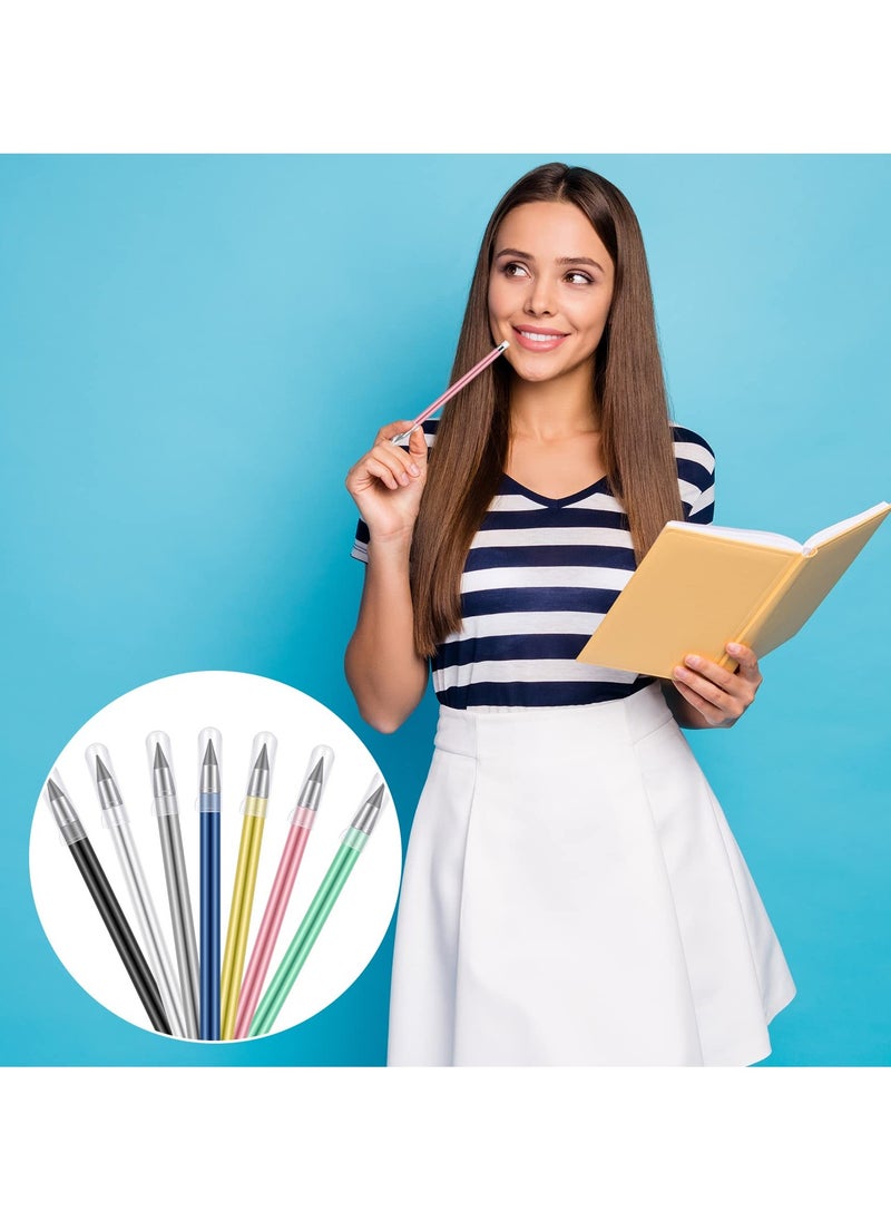 Excefore - Inkless Pencil, 21 Pcs Reusable Everlasting Pencil with Eraser, Colorful Pencils Forever Pencil Set with 30 Pcs Replaceable Graphite Nib for Home School Office Writing Drawing - Image 1