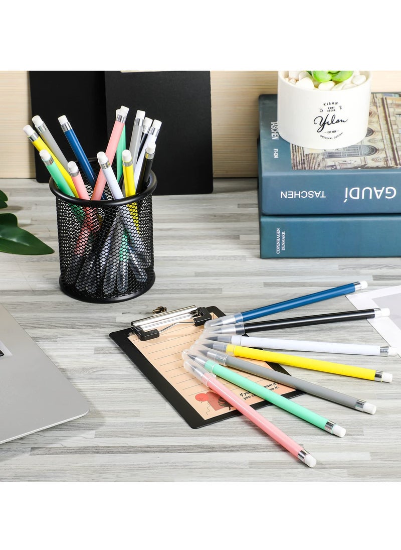 Excefore - Inkless Pencil, 21 Pcs Reusable Everlasting Pencil with Eraser, Colorful Pencils Forever Pencil Set with 30 Pcs Replaceable Graphite Nib for Home School Office Writing Drawing - Image 1
