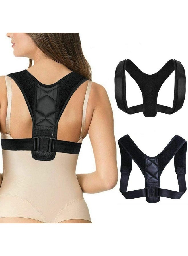 Generic Poster Corrector Back Belt Straightener For Women and Men Under clothes Adjustable Belt for Shoulder, Upper Back Pain Relief, Spinal Clavicle Strap Pain Relief - Image 1