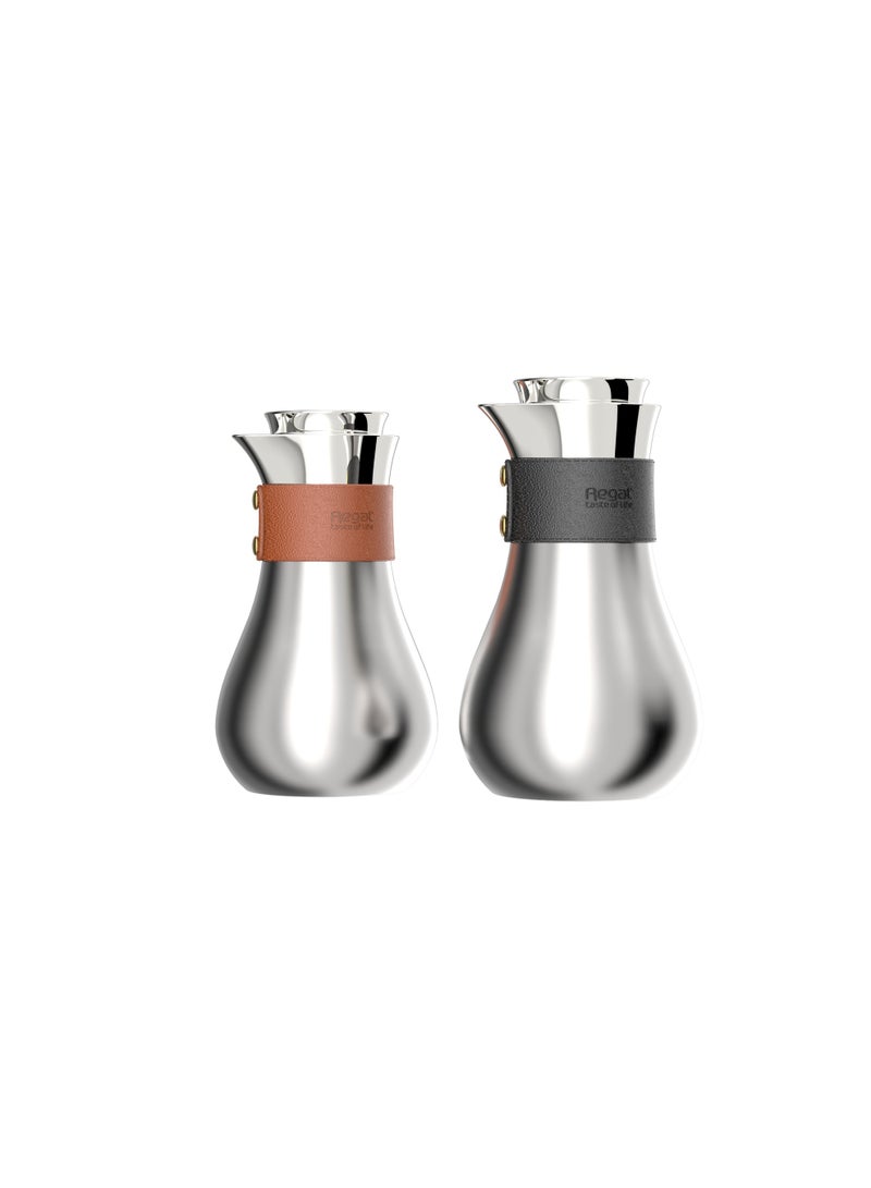 Regal Ripple Regal Insulated Stainless Steel Beverage Jug 0.7L – Double Wall, Leather Wrap, Hot & Cold - Image 3