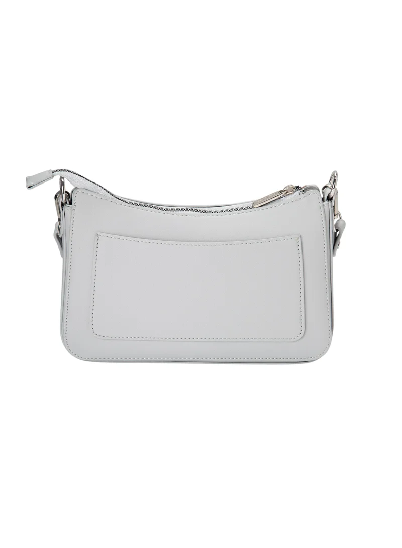 Bata Textured Sling Bag Grey