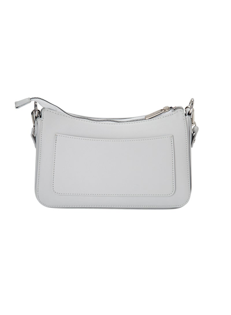 Bata Textured Sling Bag Grey - Image 2
