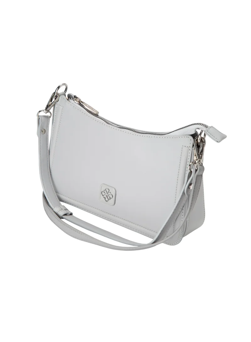 Bata Textured Sling Bag Grey