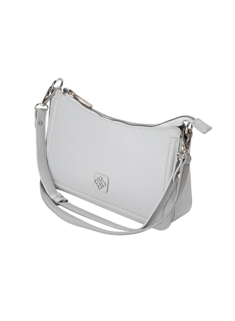 Bata Textured Sling Bag Grey - Image 3