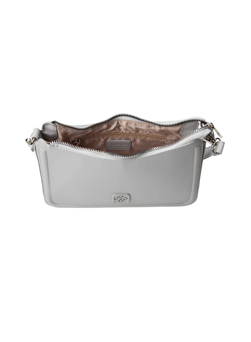 Bata Textured Sling Bag Grey