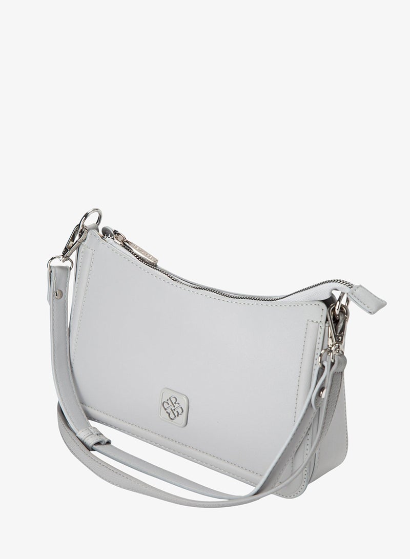 Bata Textured Sling Bag Grey - Image 3