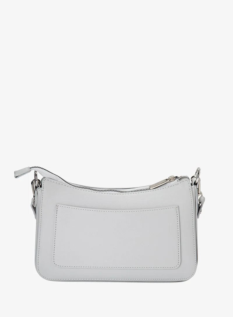 باتا حقيبة سلك منقوشة رمادية