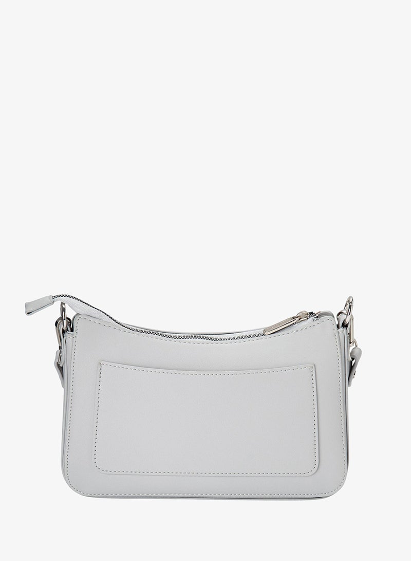 Bata Textured Sling Bag Grey - Image 2