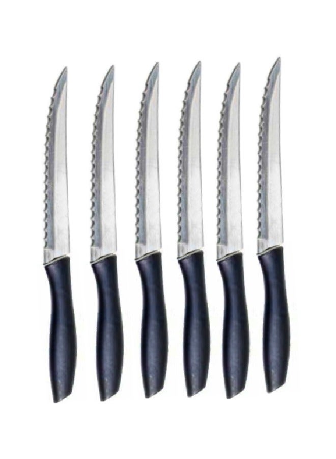 6-Piece Knife Set Black/Silver  - Image 1
