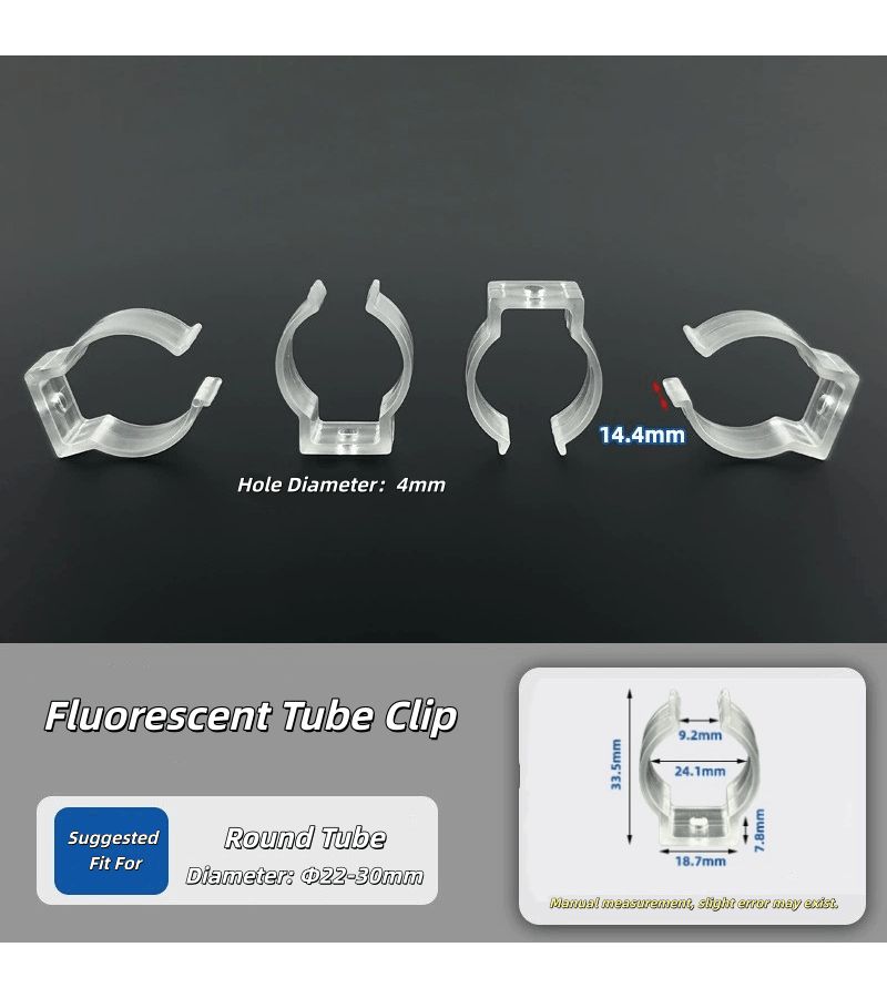 10 Pcs Tube Fixed Buckle LED Round Light Strip Fixed Clips - Image 4