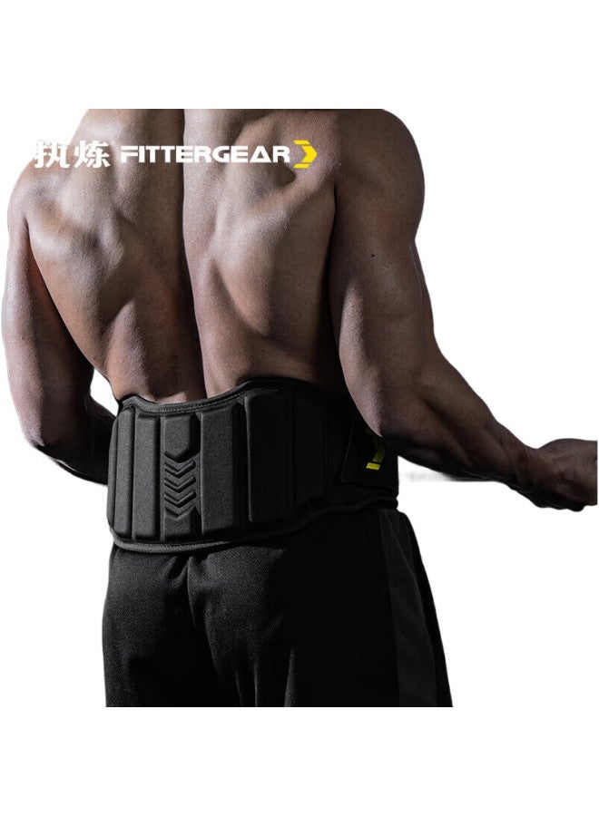 FITTERGEAR Fitness Waist Belt For Men, Deadlift Squat Strength Training Weightlifting Back Support Belt, Advanced Black Size S - Image 1