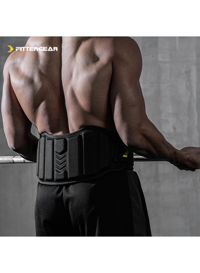 Fittergear Fitness Waist Belt For Men, Deadlift Squat Strength Training Weightlifting Back Support Belt, Advanced Black Size S - Image 1