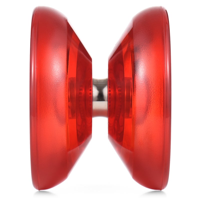 Unresponsive Yoyo Ball: Red High-strength Durable Plastic Yoyo - 2 Hubs For Finger Spin Tricks, With 5 Strings 1 Glove Storage Pouch for Kids And Beginners - Image 3