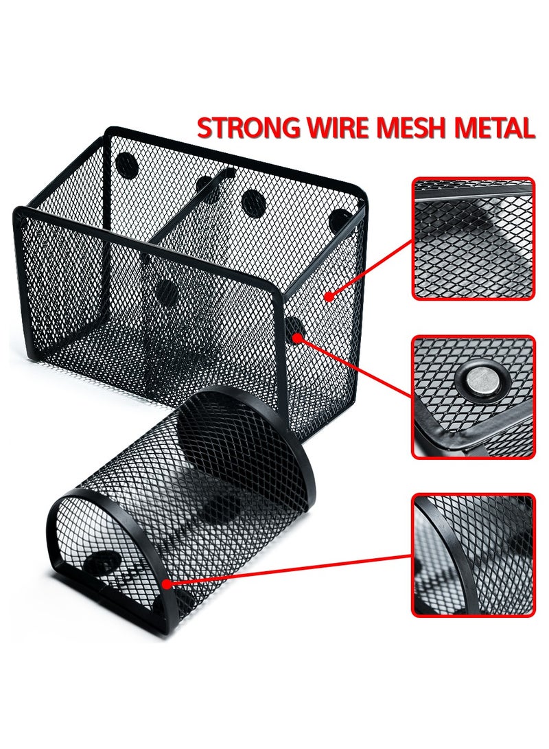 Kidepoch Magnetic Pen Holder, Magnetic Basket Organizer for Storage, Strong mesh Metal Magnets Pencil Holder to Hold whiteboard, Fridge, Refrigerator and Locker Accessories，Set of 3 - Image 4