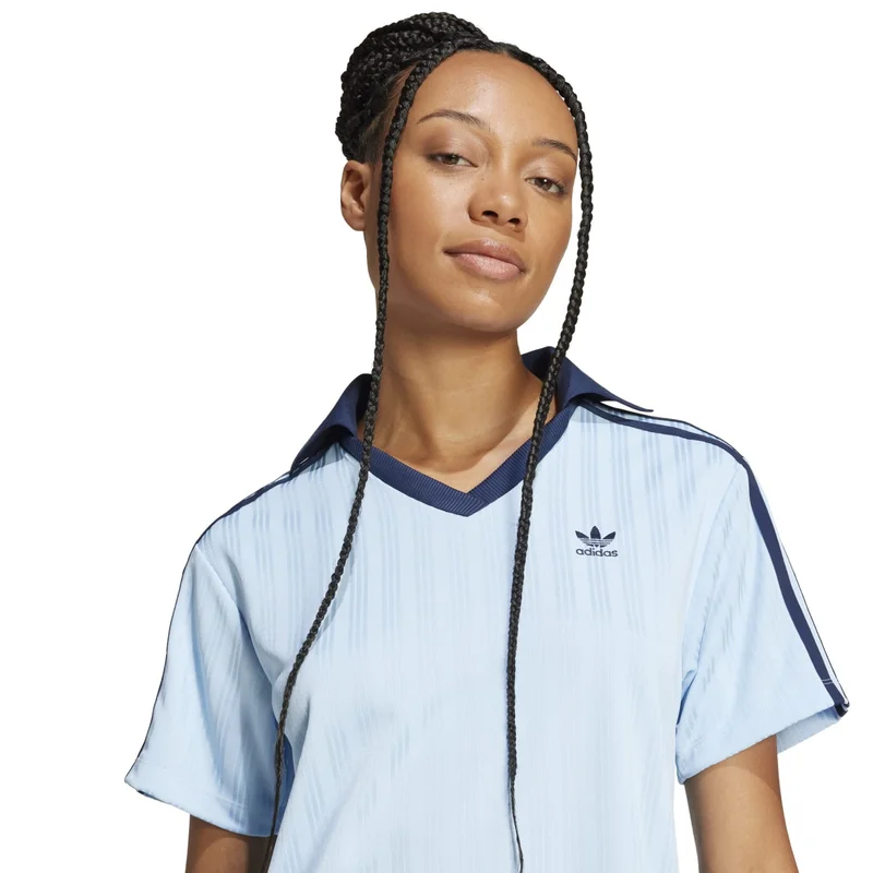 Adidas V-NECK SS DRESS Blue Originals Women SKIRTS / DRESSES