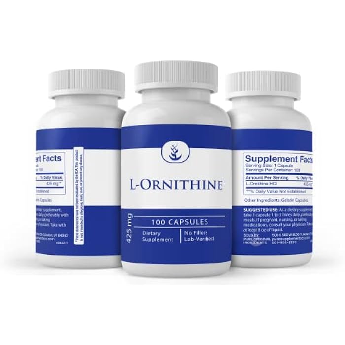 Pure Original Ingredients L-Ornithine, (100 Capsules) Always Pure, No Additives Or Fillers, Lab Verified - Image 4