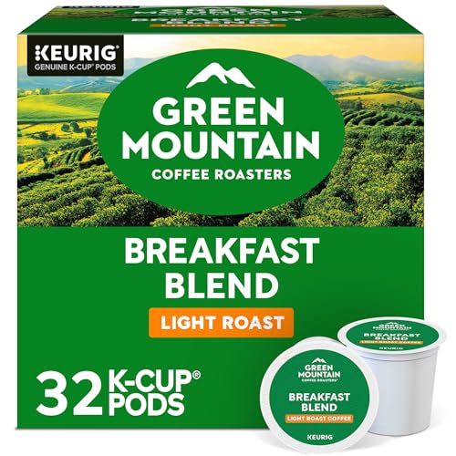 Green Mountain Coffee Roasters Breakfast Blend Keurig Single-Serve K-Cup Pods, Light Roast Coffee, 32 Count - Image 1