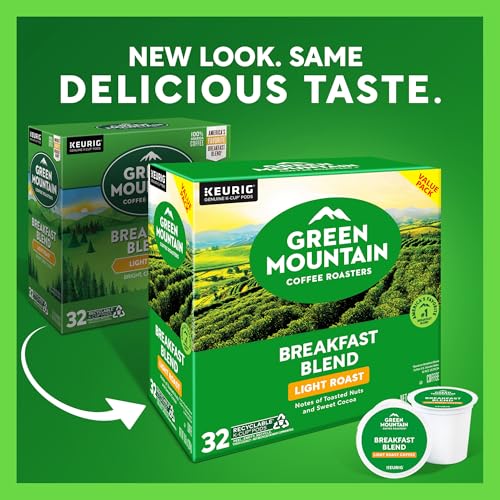 Green Mountain Coffee Roasters Breakfast Blend Keurig Single-Serve K-Cup Pods, Light Roast Coffee, 32 Count - Image 2