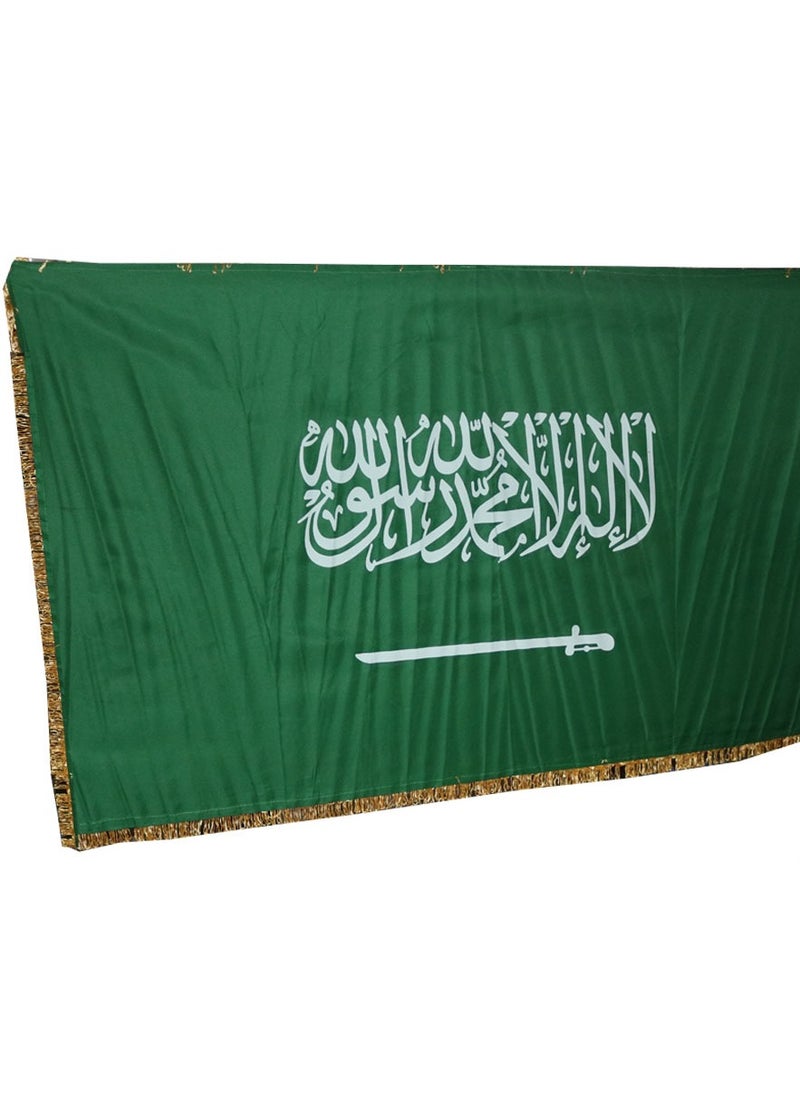 ماركة غير محددة أعلام المملكة العربية السعودية مقاس 250×130 بمناسبة يوم التأسيس 