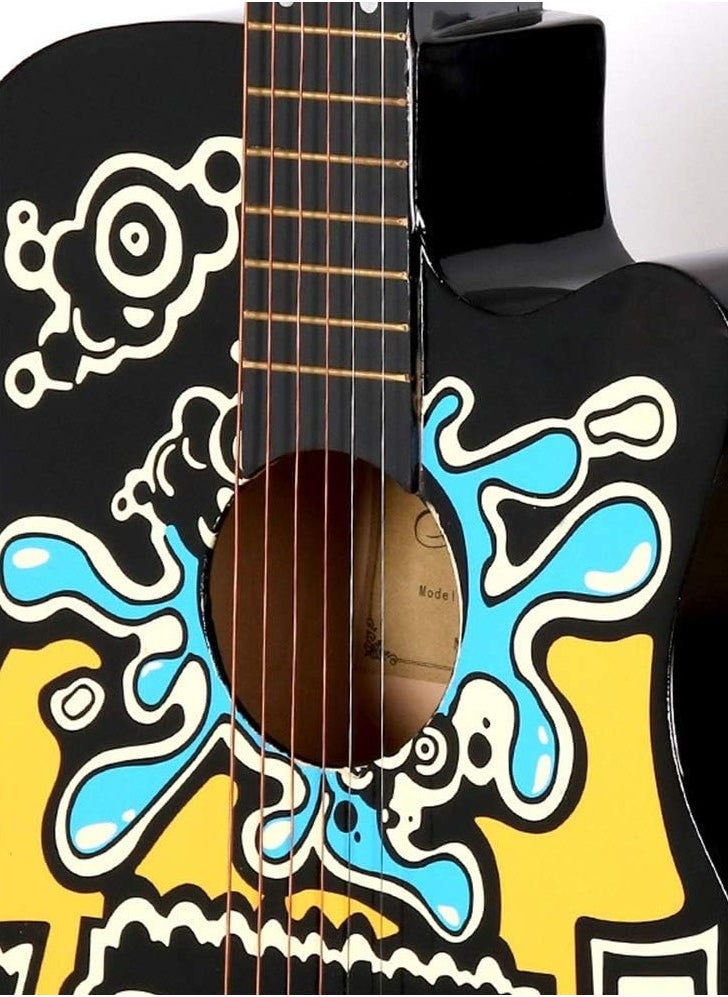 38 Inch Classical Guitar for Beginner Adult with Bag, Tuner, Picks, Strings, Capo, Strap Right Hand