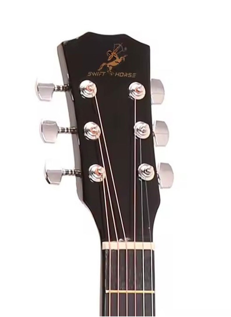 38 Inch Classical Guitar for Beginner Adult with Bag, Tuner, Picks, Strings, Capo, Strap Right Hand
