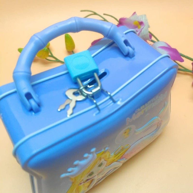 Tera13 TERA 13 Stylish Mermaid Piggy Bank For Girls Kids - Lock, Modern Theme, Return Gift-Multicolor - Image 2