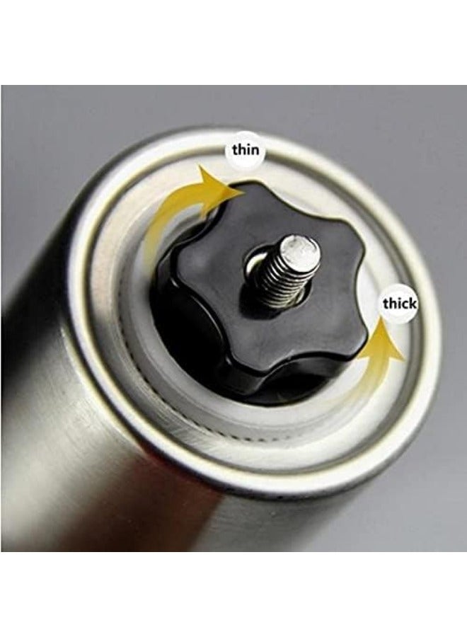 دينكس مطحنة قهوة يدوية من الفولاذ المقاوم للصدأ مع شفرة مخروطية من السيراميك قابلة للتعديل - سعة 40 جرام - Image 1