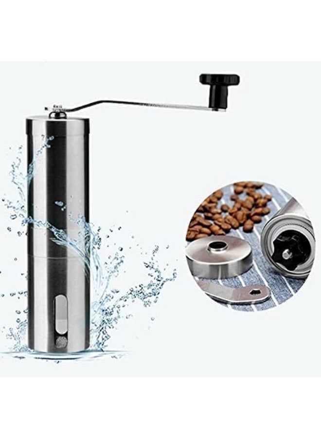 دينكس مطحنة قهوة يدوية من الفولاذ المقاوم للصدأ مع شفرة مخروطية من السيراميك قابلة للتعديل - سعة 40 جرام - Image 3