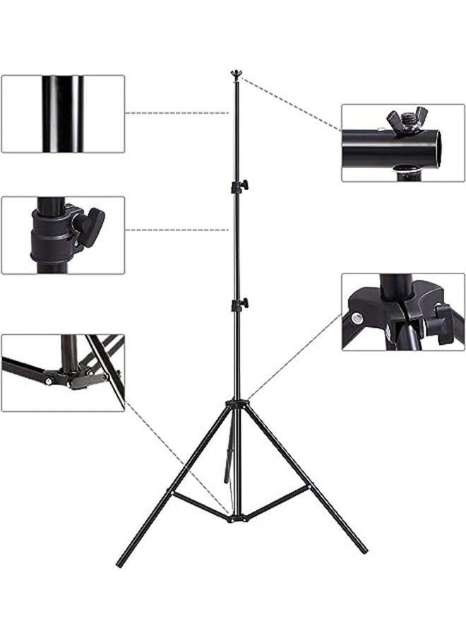 Arabest Photo Video Studio Photography Backdrop Stand,6.6 x 9.8ft Adjustable Photo Background Holder,Back Drop Banner Stand Support System Kit with Carry Bag and 2 Clips  - Image 4