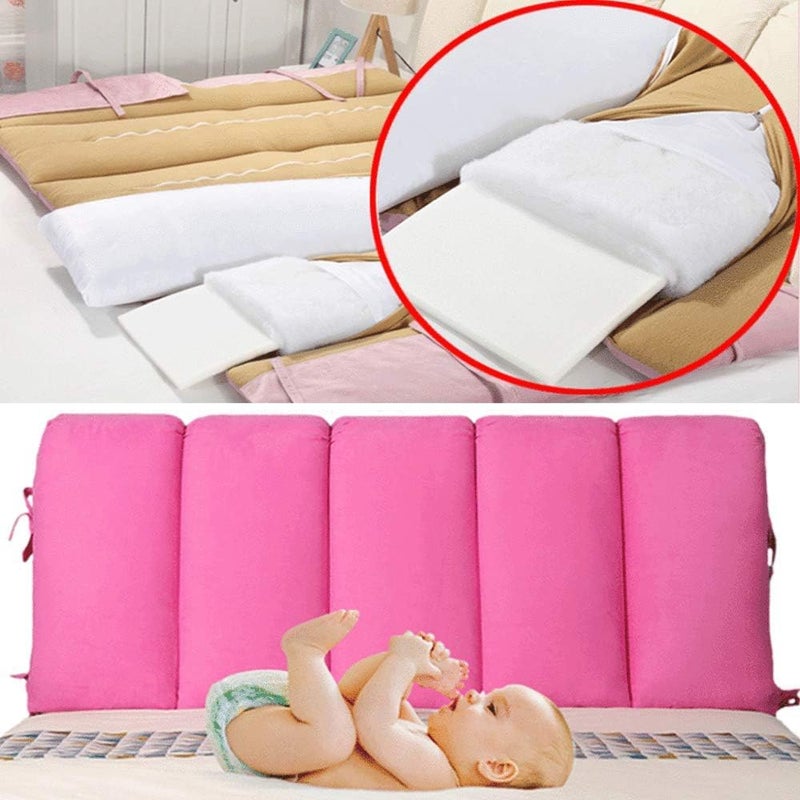 Light Luxury Bed Headboard Comfortable Corn Velvet Cotton Filling Cushion Large Backrest Anti-Collision Nordic Style Decoration Bed Head Dustproof Protector Slip Blue-120×50cm (Purple2 90×50cm) - Image 3