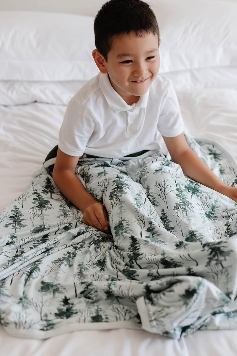 Pobibaby Pobi Baby Soft Neutral Blanket  Premium Cotton Toddler Quilt Ideal for Boys  Girls  Warm Soft Blankets Magical Woods - Image 3