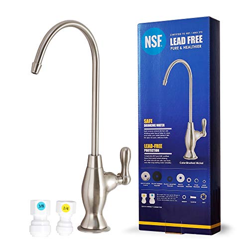 Water Filter Tec NSF Certification Lead-Free Water Filtration Reverse Osmosis Faucet (Brushed Nickel) Advanced RO Tap for Drinking, Kitchen Sink Cooking, Cleaning | Safe, Healthier - Image 1