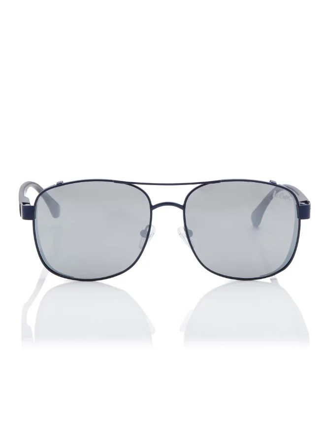 لي كوبر Polarized Sunglasses Matte Dark Blue Frame Silver Mirror Mirror Lens 59mm  - LC1209C03