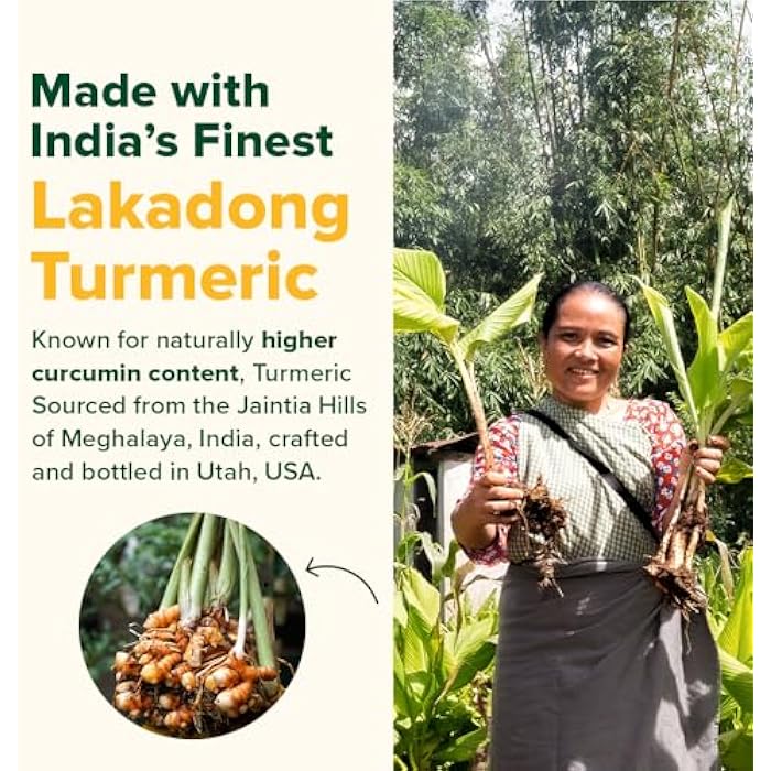 VAHDAM Turmeric Curcumin 2000mg (500mg Curcuminoids) with Boswellia & Piperine for Fast Absorption | Supports Joint Health and Mobility | 90 Capsules (Pack of 2) - Image 5