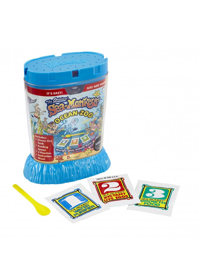 Bandai - Bandai The Original Sea Monkeys - Ocean Zoo - Grow Your Own Pets Science Kit- Includes Eggs, Food, and Water Purifier - Image 1