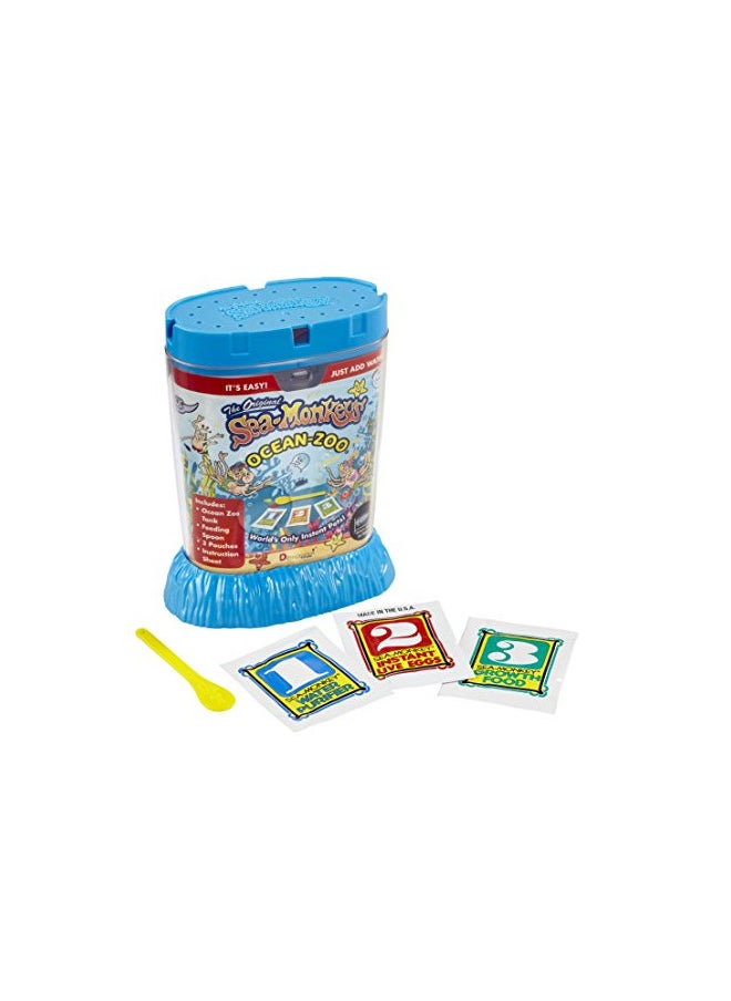 Bandai - Bandai The Original Sea Monkeys - Ocean Zoo - Grow Your Own Pets Science Kit- Includes Eggs, Food, and Water Purifier - Image 1