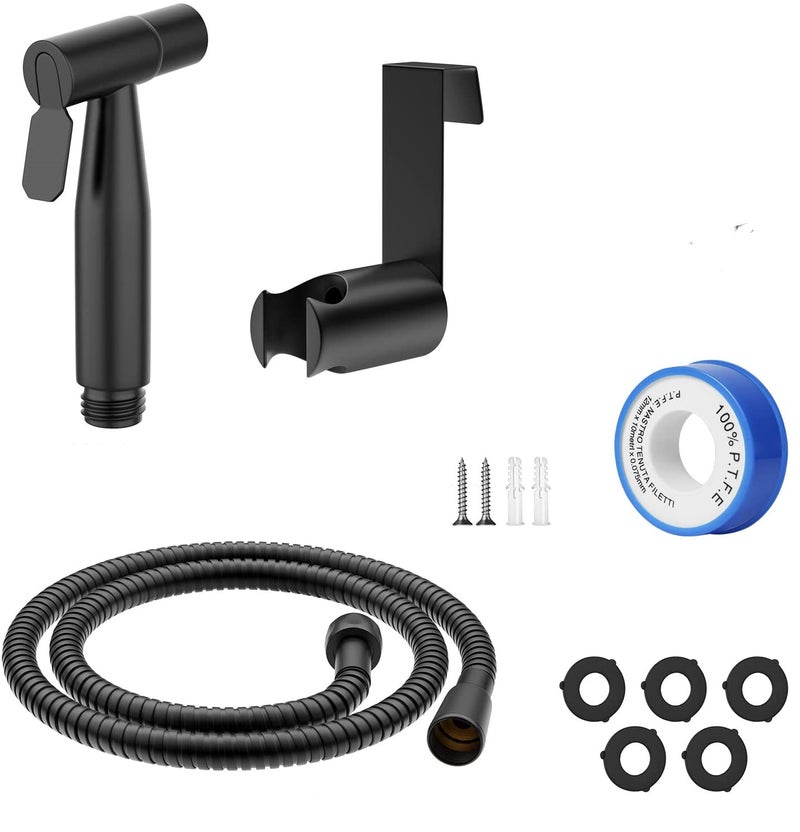 304 Stainless Steel Booster Women'S Cleaner Spray Brush Suit American Standard 7/8 Toilet Sprayer High Pressure Washing Spray - Image 3