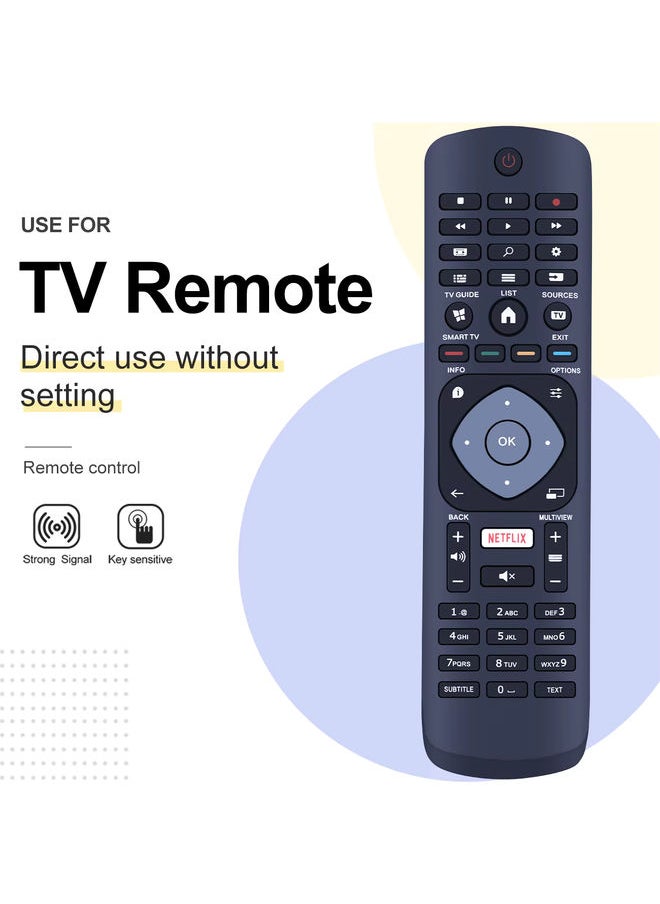OMETTER - New 3986GR08 Remote Control for Philips 4K UHD TV 49PUS6031/12 43PUS6031/12 55PUS6031/12 43PUS6031/12 - Image 1