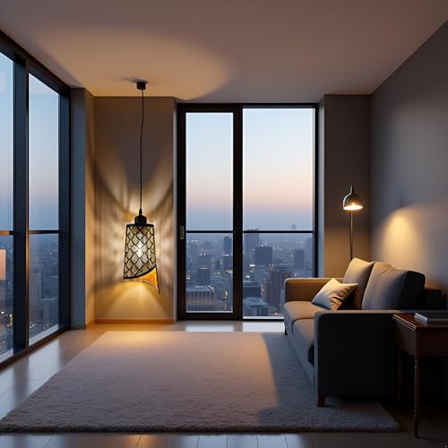 Lyse Decor Hanging Lamps for Living Room, Pendant Lights for Drawing Room Center, Dining Table Light and Bedroom Lights (Without Bulb) - Image 4