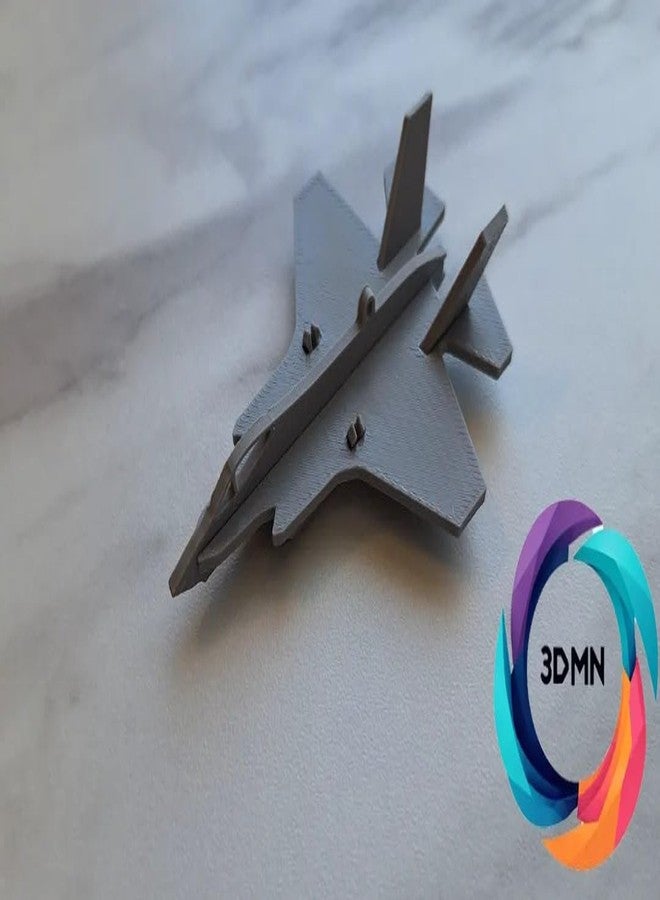 Beoals F-35 Fighter Jet Model, Die-Cast Metal Replica, Grey - Image 4