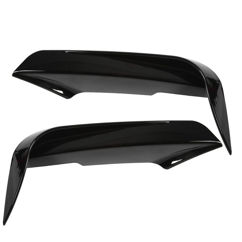 2pcs Front Bumper Vent Canard Splitter Left Right ABS Wind Knife Replacement for 3 Series F30 F31 F3 320i 328i M Sport Piano Black - Image 3