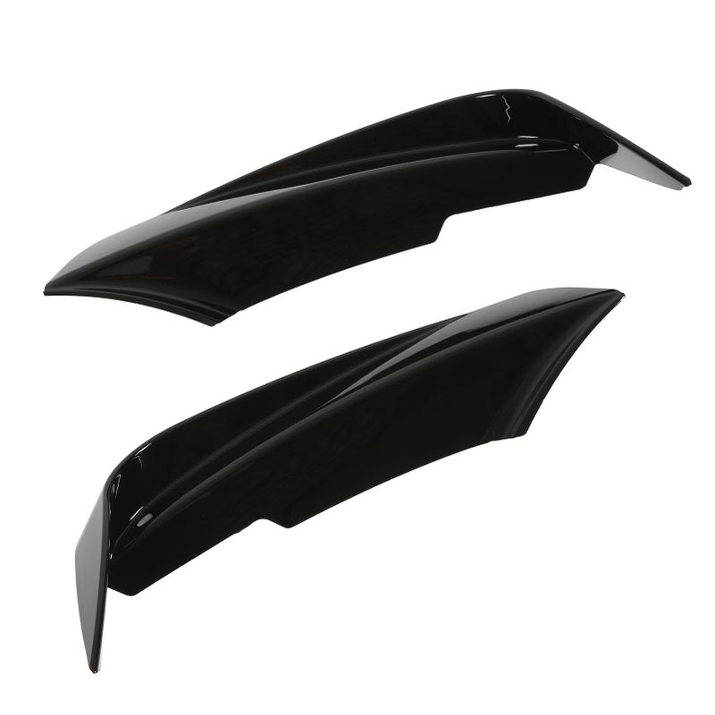 2pcs Front Bumper Vent Canard Splitter Left Right ABS Wind Knife Replacement for 3 Series F30 F31 F3 320i 328i M Sport Piano Black - Image 2