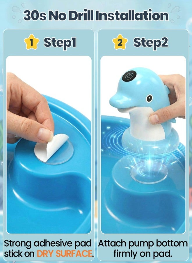 OKPOW Water Table Pump for Toddlers 1-3 - Rechargeable Cordless Waterproof Pump, Universal Fit Kids Water Table & Bath, Hands-Free Steady Flow, Strong Adhesive Pad, 4-Hour Continuous Use - Image 3