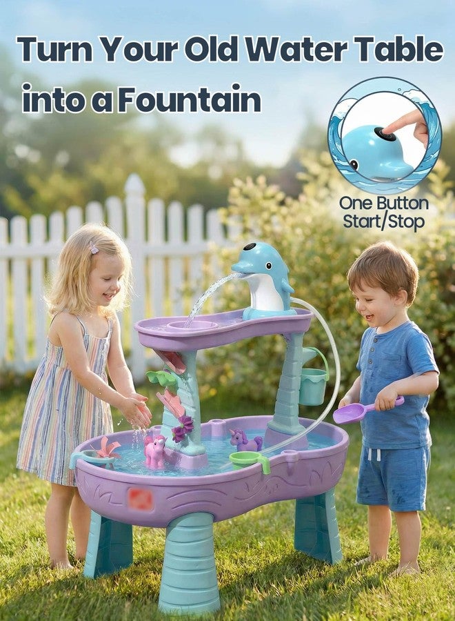 OKPOW Water Table Pump for Toddlers 1-3 - Rechargeable Cordless Waterproof Pump, Universal Fit Kids Water Table & Bath, Hands-Free Steady Flow, Strong Adhesive Pad, 4-Hour Continuous Use - Image 4