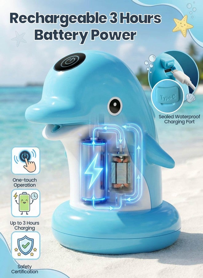 OKPOW Water Table Pump for Toddlers 1-3 - Rechargeable Cordless Waterproof Pump, Universal Fit Kids Water Table & Bath, Hands-Free Steady Flow, Strong Adhesive Pad, 4-Hour Continuous Use - Image 2
