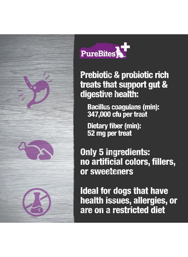 بيور بيتيس مكافآت الكلاب المجففة بالتجميد PureBites+ Gut & Digestion، 5 مكونات، صُنعت في الولايات المتحدة الأمريكية، 3 أونصة - Image 5