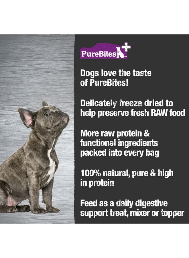 بيور بيتيس مكافآت الكلاب المجففة بالتجميد PureBites+ Gut & Digestion، 5 مكونات، صُنعت في الولايات المتحدة الأمريكية، 3 أونصة - Image 4
