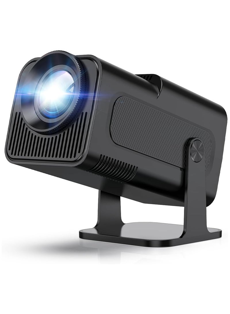 Mini Projector, HY320 Portable Projector, Support 4K 1080P with Dual-Band WIFI6 5G Wireless 5.0 Bluetooth Android 11, 180° Rotatable, Auto Keystone Correction, 40"-130" Screen Video Projector - Image 2