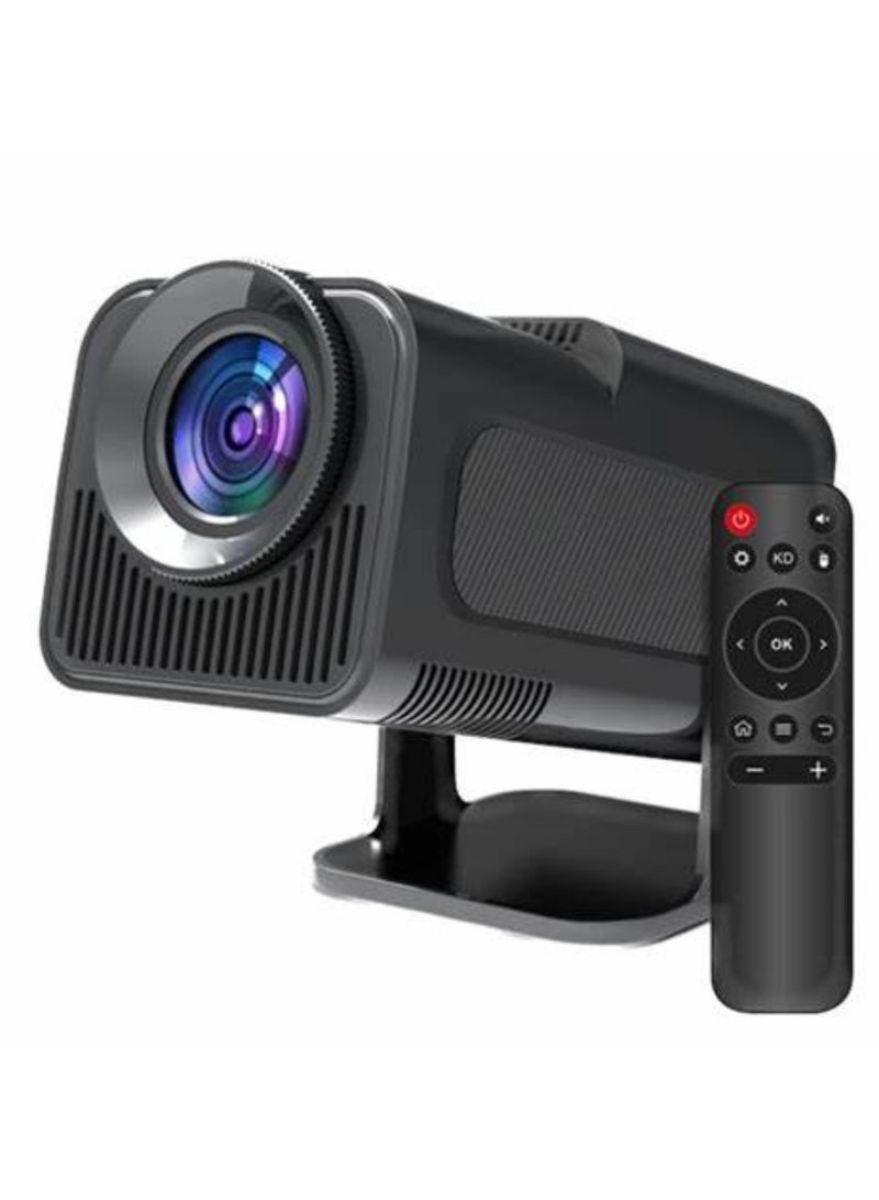 Mini Projector, HY320 Portable Projector, Support 4K 1080P with Dual-Band WIFI6 5G Wireless 5.0 Bluetooth Android 11, 180° Rotatable, Auto Keystone Correction, 40"-130" Screen Video Projector - Image 1